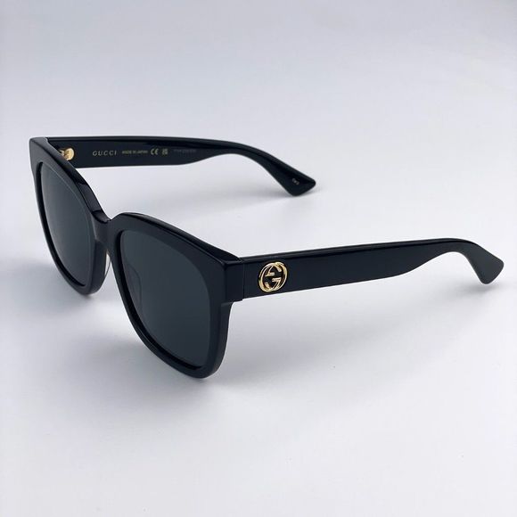 GUCCI GG0034SN 001 Sunglasses Black Grey Square Women main image 6